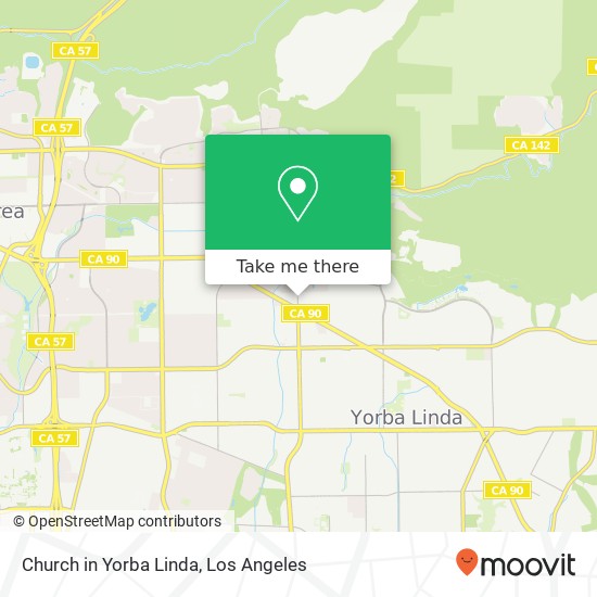 Mapa de Church in Yorba Linda