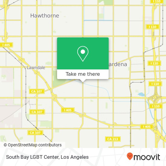 South Bay LGBT Center map
