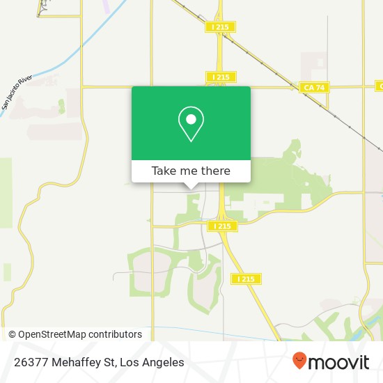 Mapa de 26377 Mehaffey St