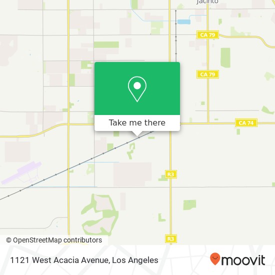 1121 West Acacia Avenue map