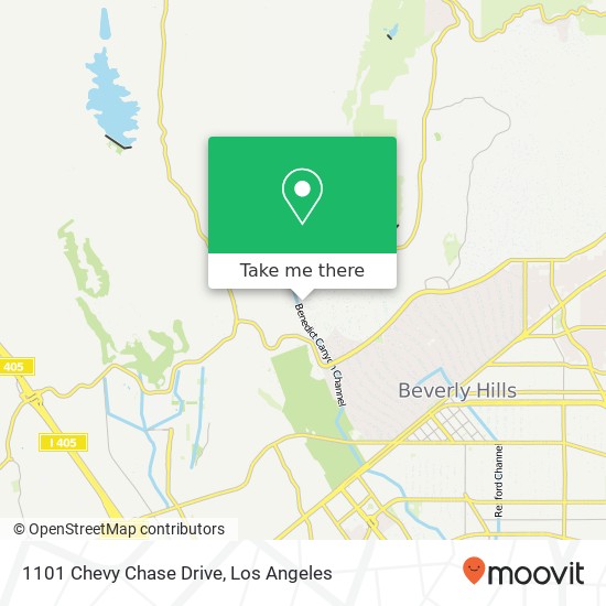 Mapa de 1101 Chevy Chase Drive