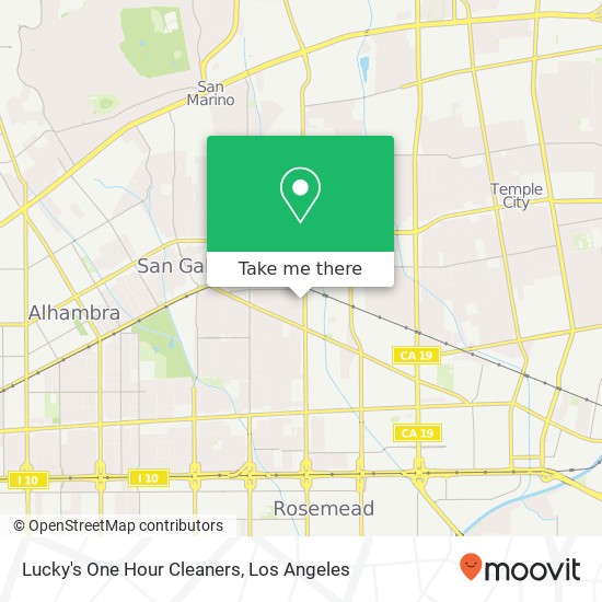 Lucky's One Hour Cleaners map