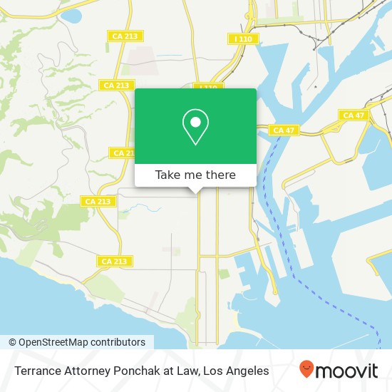 Terrance Attorney Ponchak at Law map