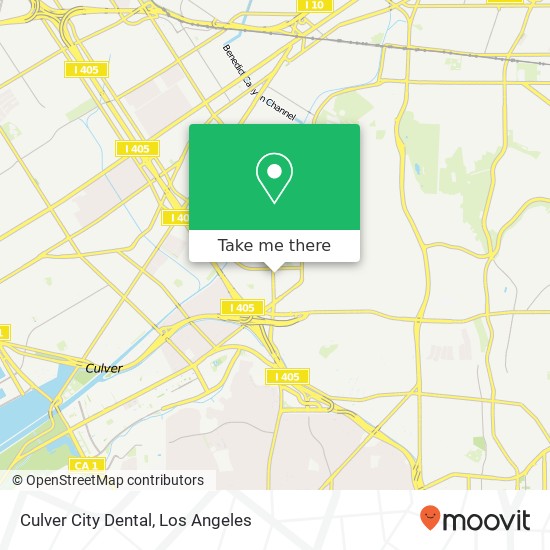 Mapa de Culver City Dental