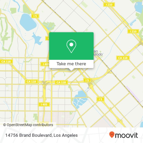 14756 Brand Boulevard map