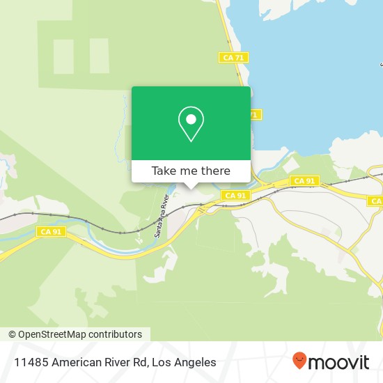 11485 American River Rd map