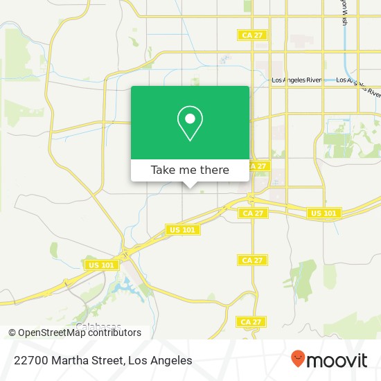 22700 Martha Street map