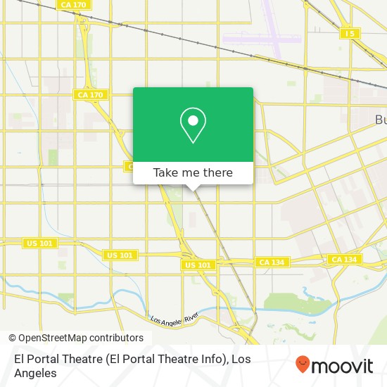 Mapa de El Portal Theatre