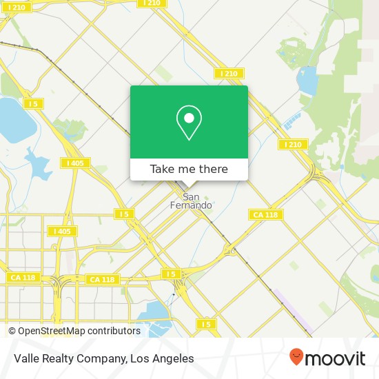 Mapa de Valle Realty Company