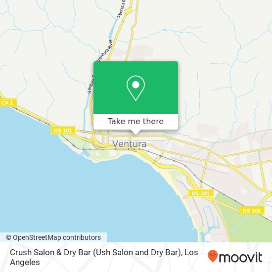 Crush Salon & Dry Bar (Ush Salon and Dry Bar) map
