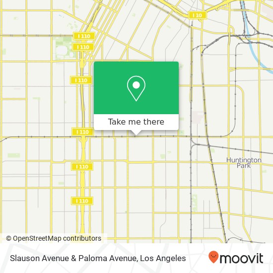 Slauson Avenue & Paloma Avenue map