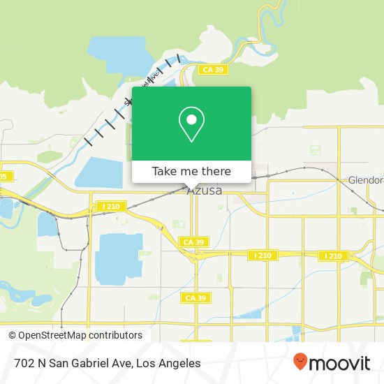 702 N San Gabriel Ave map
