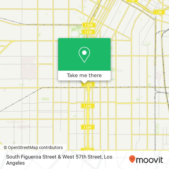 South Figueroa Street & West 57th Street map