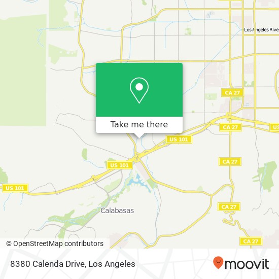 Mapa de 8380 Calenda Drive