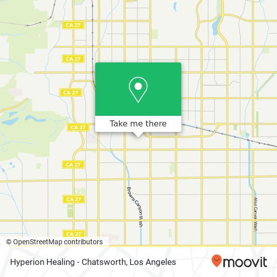 Mapa de Hyperion Healing - Chatsworth
