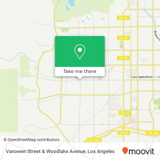 Mapa de Vanowen Street & Woodlake Avenue