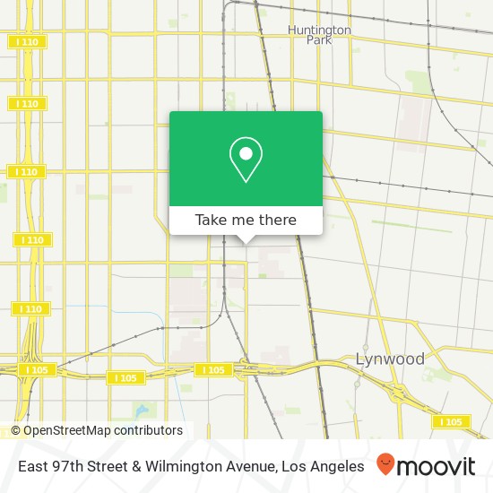 East 97th Street & Wilmington Avenue map