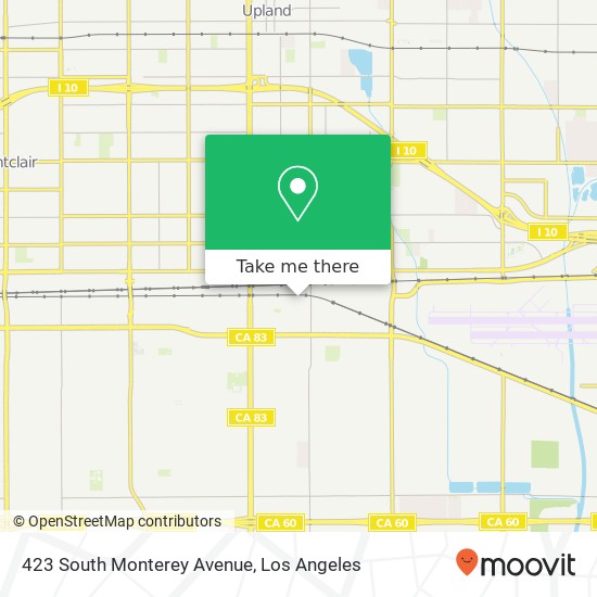 423 South Monterey Avenue map