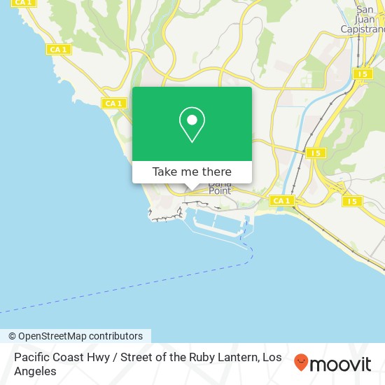 Mapa de Pacific Coast Hwy / Street of the Ruby Lantern