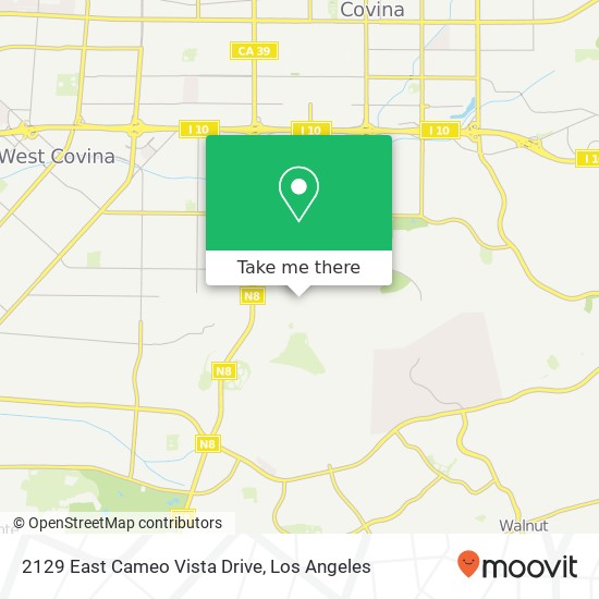 2129 East Cameo Vista Drive map