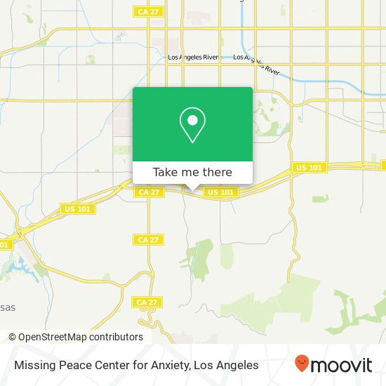 Missing Peace Center for Anxiety map