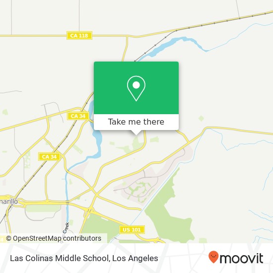 Las Colinas Middle School map