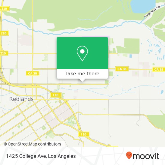 Mapa de 1425 College Ave
