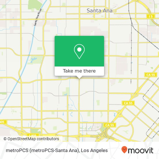 metroPCS (metroPCS-Santa Ana) map