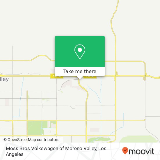 Mapa de Moss Bros Volkswagen of Moreno Valley