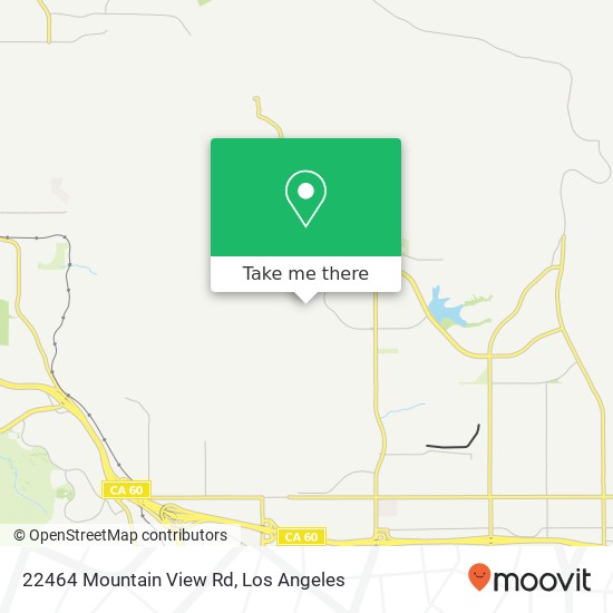 Mapa de 22464 Mountain View Rd