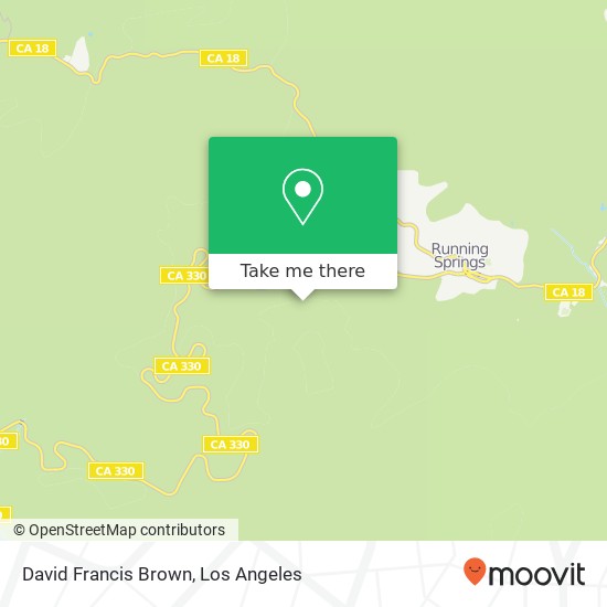 David Francis Brown map