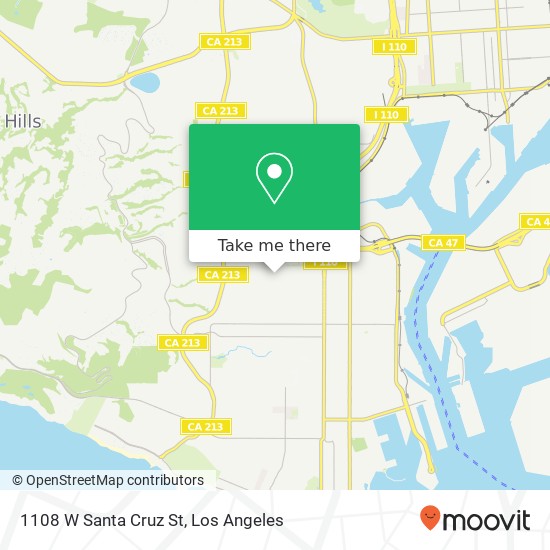 1108 W Santa Cruz St map