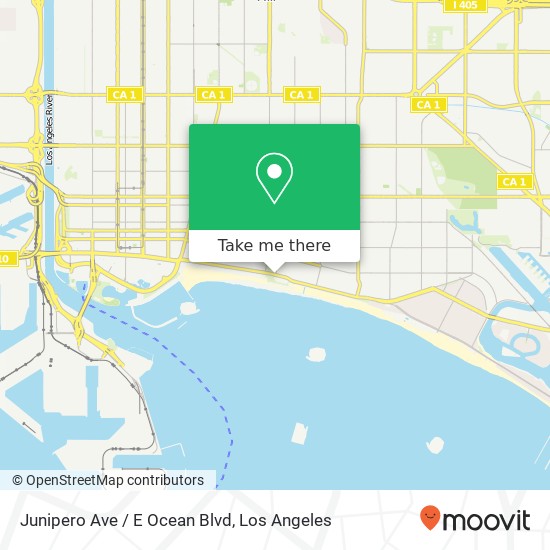Mapa de Junipero Ave / E Ocean Blvd