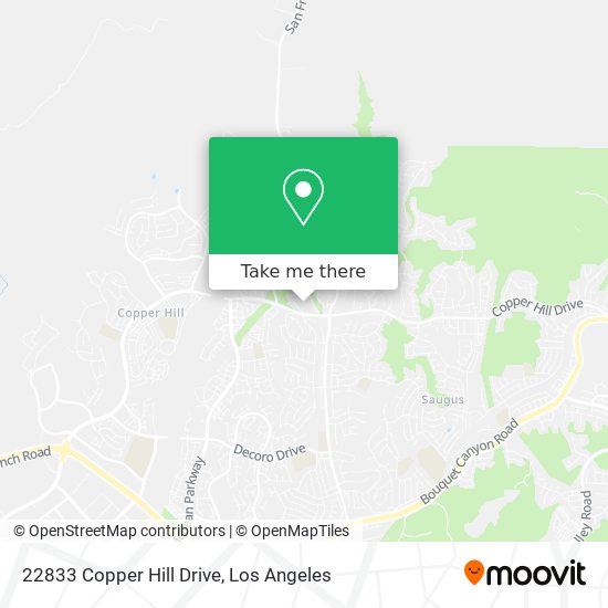 22833 Copper Hill Drive map