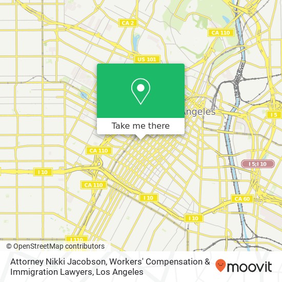 Attorney Nikki Jacobson, Workers' Compensation & Immigration Lawyers map