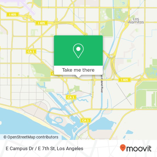 E Campus Dr / E 7th St map