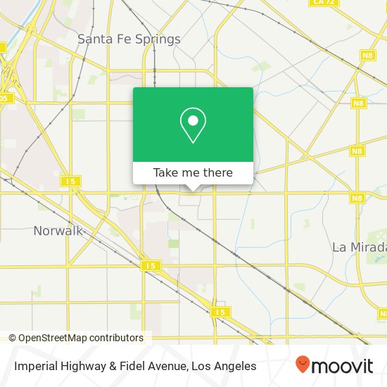Imperial Highway & Fidel Avenue map