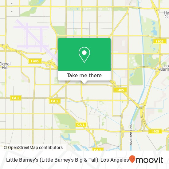 Little Barney's (Little Barney's Big & Tall) map