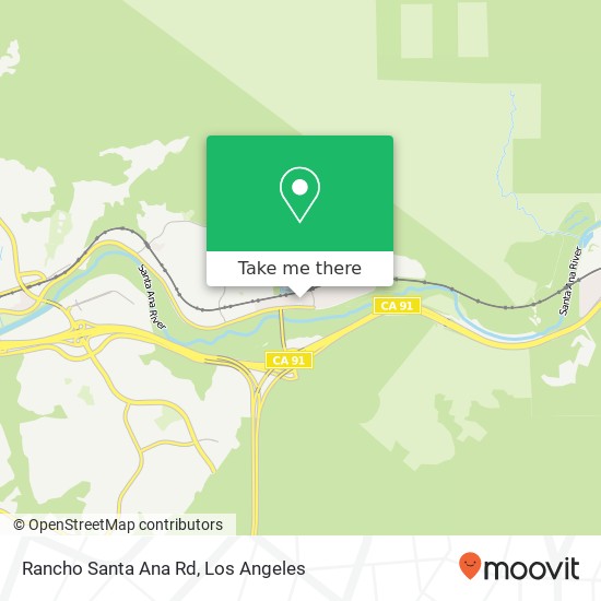 Rancho Santa Ana Rd map