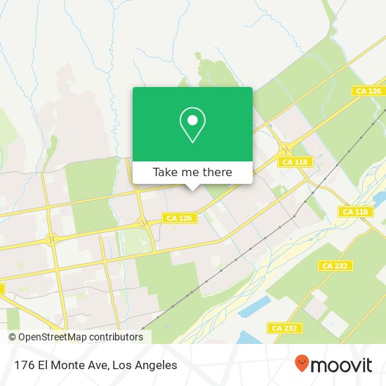 Mapa de 176 El Monte Ave