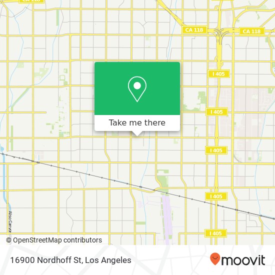 Mapa de 16900 Nordhoff St