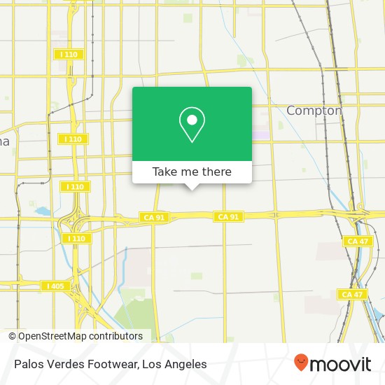 Palos Verdes Footwear map