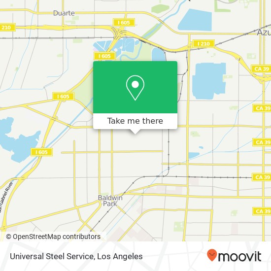 Universal Steel Service map