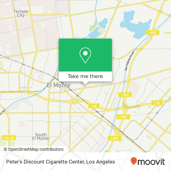 Mapa de Peter's Discount Cigarette Center