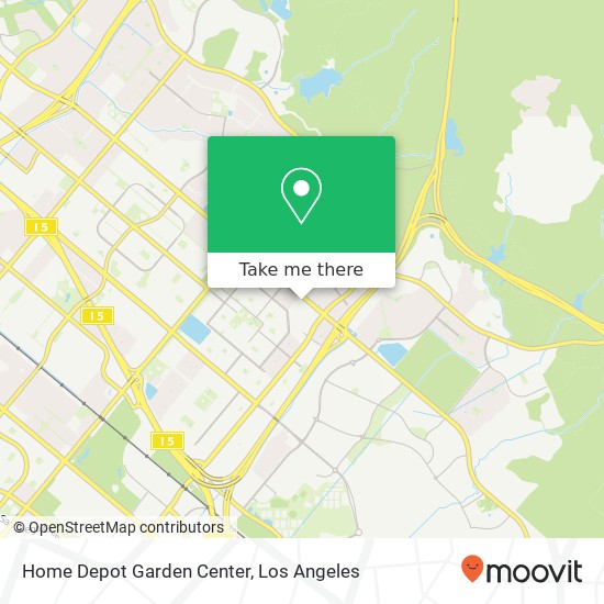 Mapa de Home Depot Garden Center