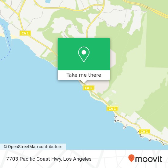 7703 Pacific Coast Hwy map