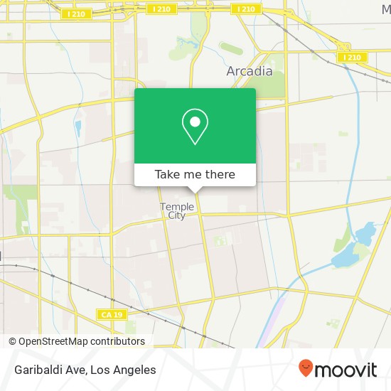 Mapa de Garibaldi Ave