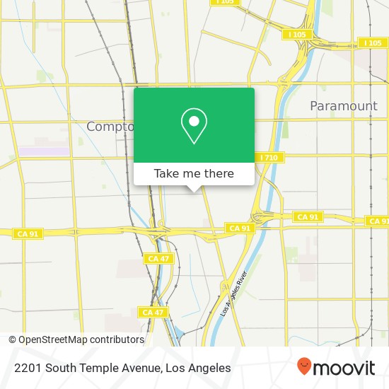 Mapa de 2201 South Temple Avenue