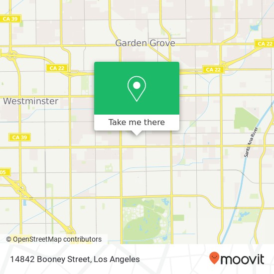 Mapa de 14842 Booney Street