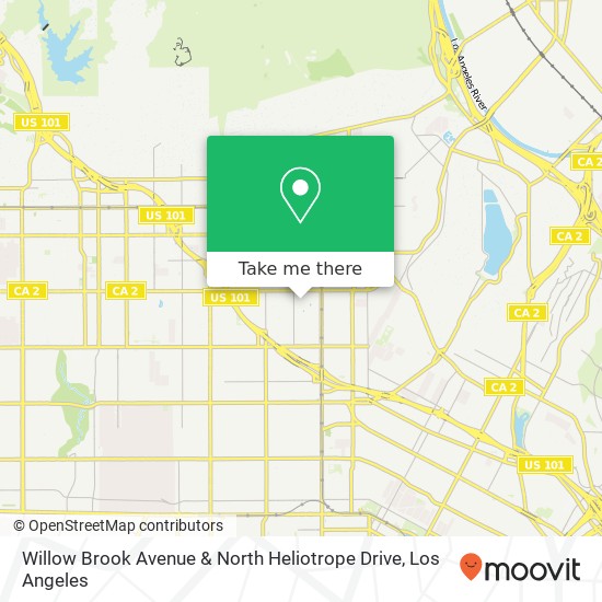 Willow Brook Avenue & North Heliotrope Drive map
